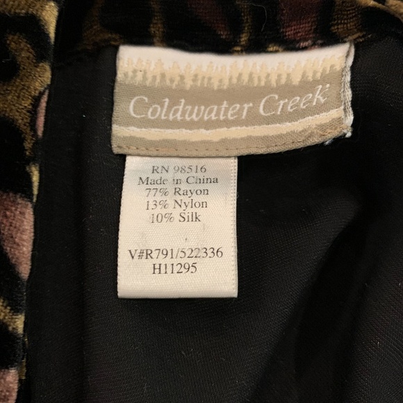 Leopard print silk and rayon blend velvet tunic - Picture 3 of 6